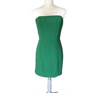 Elegant Green Strapless Dress